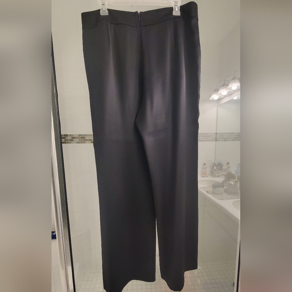 St John Evening wide leg Satin Pants size 14